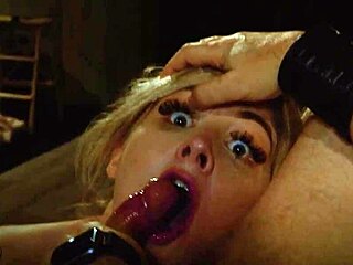 The slut craved more spanking from her bondage master, eager for his cock in her mouth.