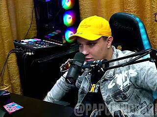 bruna carlos strips naked for the presenter, showing her natural tits and arching her big ass