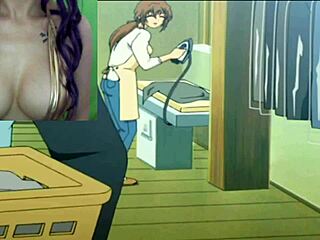 I can’t believe I hooked up with the hottest milf neighbor on New Year’s - hentai Sentakuya Shin-chan Ep 1