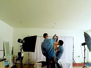 Watch This British Whore Suck That Nerd's Dick!