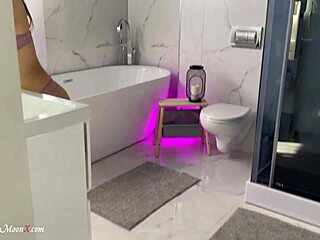 Lilu Moon Blows Dick Then Doggystyles in Bathroom POV!