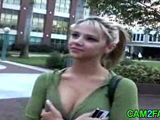 Blonde babe dominates in raw hardcore action