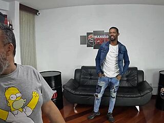 Behind the cameras, latina evy kethlyn experiences first time gay blowjob with juicy milf backstage