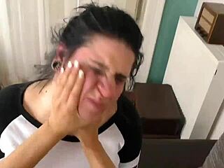 extreme slapping and spitting in wild domination, are you ready for this intense control?