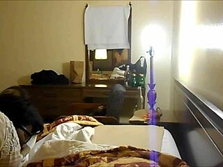 I bent over the ebony teen in the hotel room, her big ass bouncing in doggystyle.