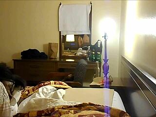 I bent over the ebony teen in the hotel room, her big ass bouncing in doggystyle.