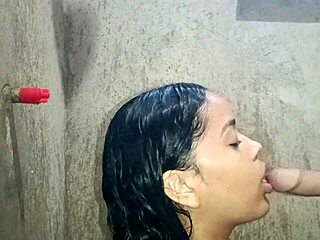 Amateur couple enjoys passionate shower encounter