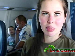 Traveler's tight pussy gets slammed by boyfriend's thick cock