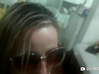 Insatiable BBW Housewife Delivers Greedy Blowjobs with Cum on Her Big Ass