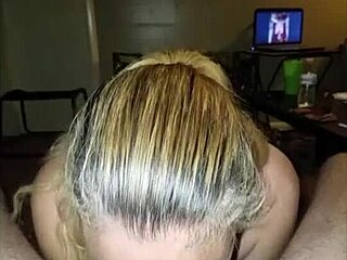 Blonde wife knows how to handle a challenge skillfully