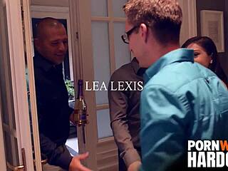 Raven Haired Lea Lexis Hosts Swingers Party With Three Cocks In Wild Dp Fuck