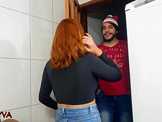 Young sister-in-law enjoys oral pleasure