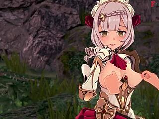 Noelle's hot POV blowjob in Genshin Impact!