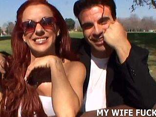 Wife explores new bedroom activities with femdom elements