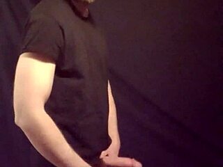 Hey, this gay guy is jerking off solo with toys, cock, and cumshot action