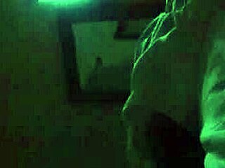 Bbw takes big black cock in the dark.