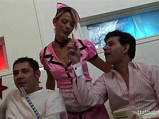 Blondes intensely share monster cocks