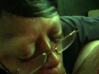 ebony woman sucks white cock passionately