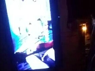 Bbw takes big black cock in the dark.