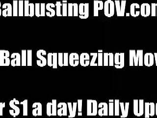 Teasing balls before busting hard 😈