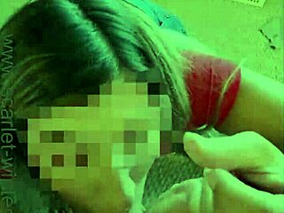 Horny teacher drains random guy's balls with handjob before school