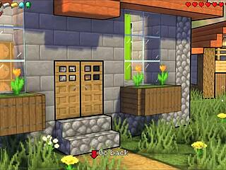 hornycraft ep 38 lesbian outdoor fingering with wild footjob night