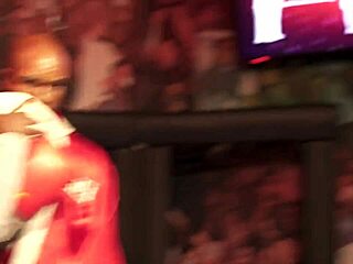 Mystique shows off her tits in public Las Vegas 😏