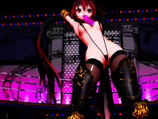 20201120 MMD Erotic Princess Knight Zatsune Squatting Dance