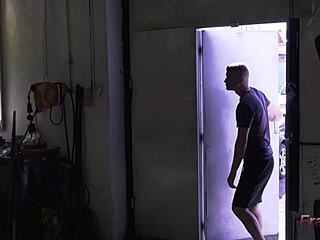 Whimp endures rough ass pounding from hairy bodybuilder thomas friedl and rudy valentino