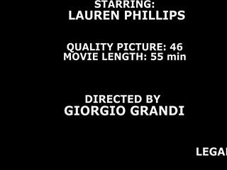 Lauren Phillips Endures Rough 4on1 Anal Gaping And Cum Swallow