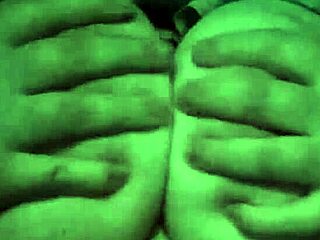 Feeling the thrill of playing with my big boobs in the living room once more