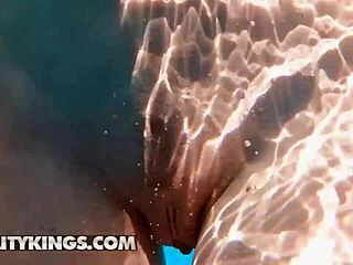 Jmac Gets Soaked by Alicia Williams Before Wild Pool Fucking