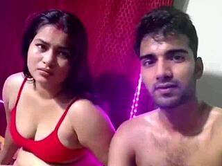 Young Indian couple explores hot missionary sex in college. Girlfriend moans as boyfriend thrusts deeply.
