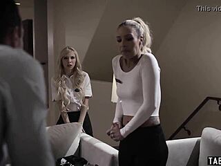 Teen BFFs Fucking Stranger for His Secret Treasury Box