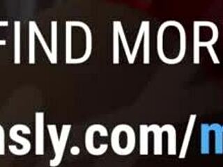 Beauty in red lingerie surprises me with myanny