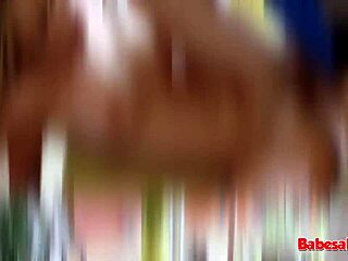 oh yeah, getting rough on that blonde babe with big tits!