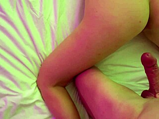 I woke up with this cute girl bent over in bed after our shower sex