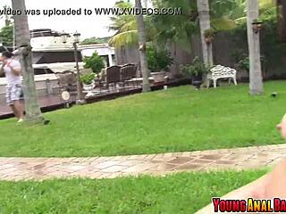 Is Kimber Woods Getting Ass Fucked While Sunbathing?