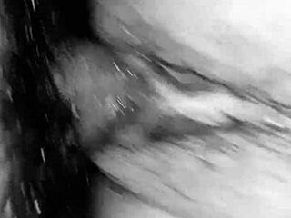 Does Ella ride that monster cock hard?