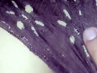 Latina Wife Gives Cowgirl In Quarantine With Coffee Panties!