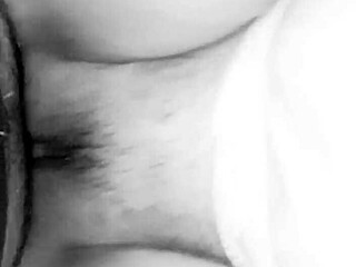 Does Ella ride that monster cock hard?