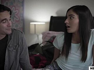 Hot babe Emily Willis seduced by sneaky uncle Logan Pierce for taboo fun.