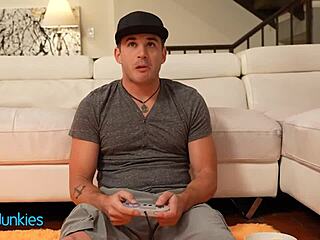 Jamie jett seduces her stepbrother nathan into sucking his cock in reality.