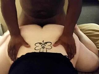 wife gets fucked by huge black cock in bedroom