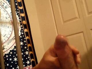 dustin7 strokes his cock in intense masturbation