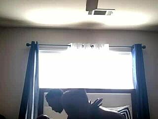 slim thick ebony rides big black cock homemade