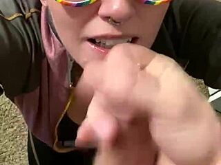 Oh, This Bbw Is Sucking My Big Ginger Cock And Eating Cum!