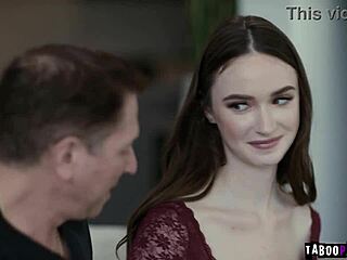 hazel moore and stepdad john strong kiss passionately, then finger and fuck