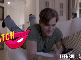 nathan bronson zoey sinn in taboo blowjob scene, petite teen sucking hard 😈