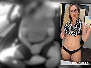 Abbey James' first fuck on camera! She's fucked and creampied hard!